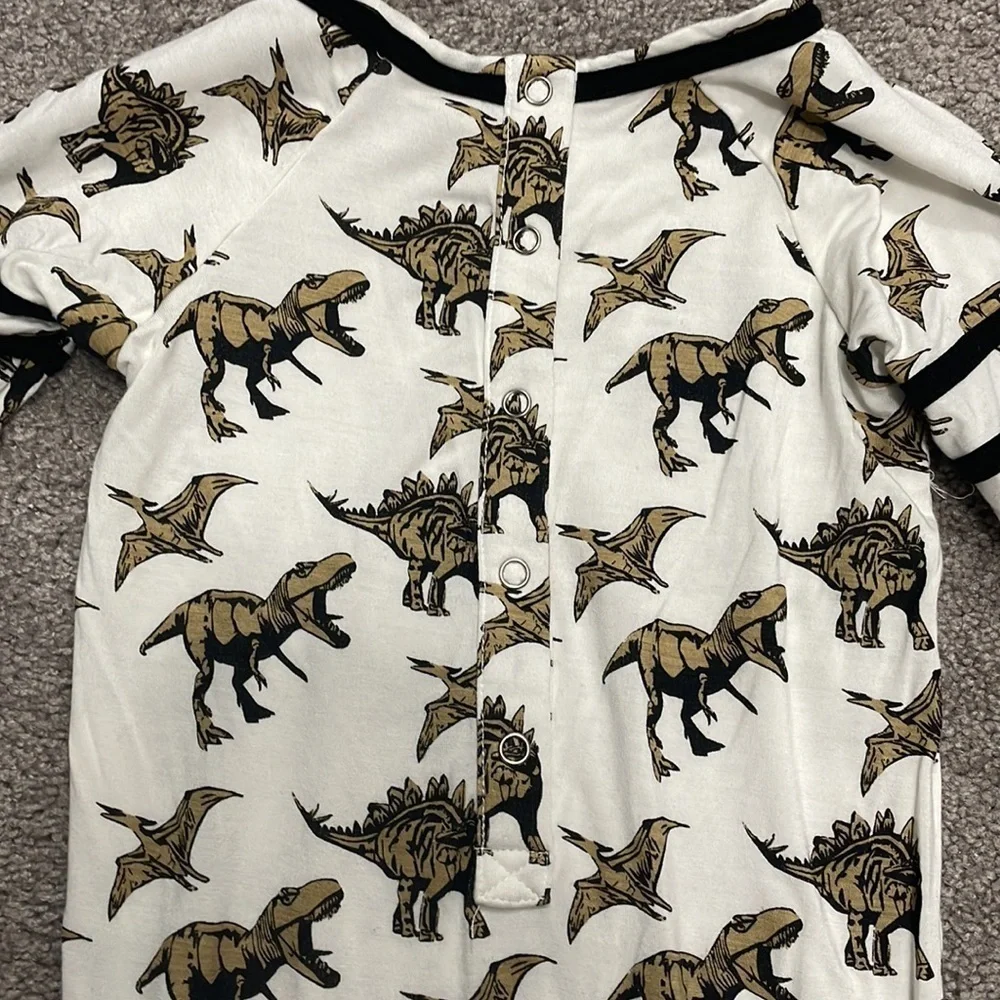 Kate Quinn Varsity Sleeve Dino Romper